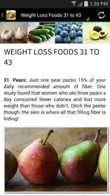 43 Best Foods for Weight Loss android App screenshot 1